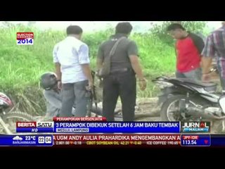 Polisi Baku Tembak dengan Perampok di Lampung