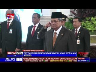 SBY Saksikan Pengambilan Sumpah Wakil Ketua MA