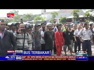 Bus Damri Terbakar di Terminal Leuwipanjang
