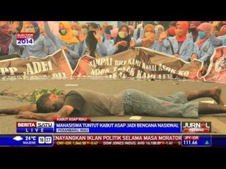 Mahasiswa Desak SBY Tetapkan Kabut Asap Riau Bencana Nasional