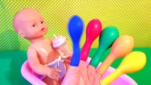 Bad Baby Doll Finger Family Balloons Song for Learning Colors - Baby Songs Nursery Rhymes for Kids