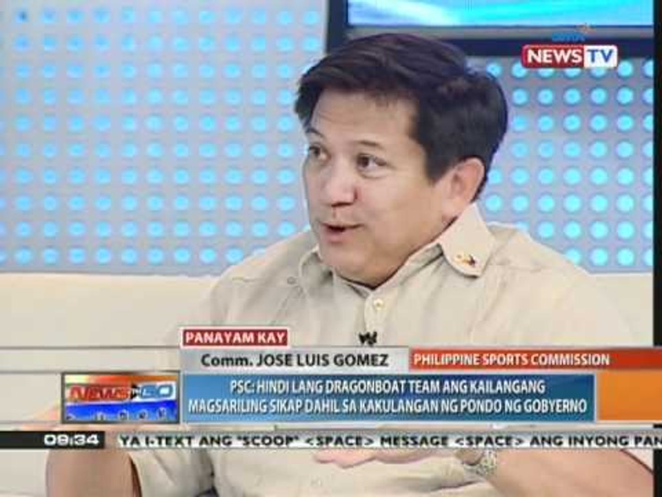 News to Go interviews -  Comm. Jose Luis Gomez ng Philippine Sports Commission