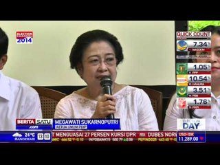 Pidato Megawati Usai Mencoblos