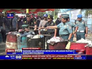 Bea Cukai Belawan Musnahkan Barang Selundupan