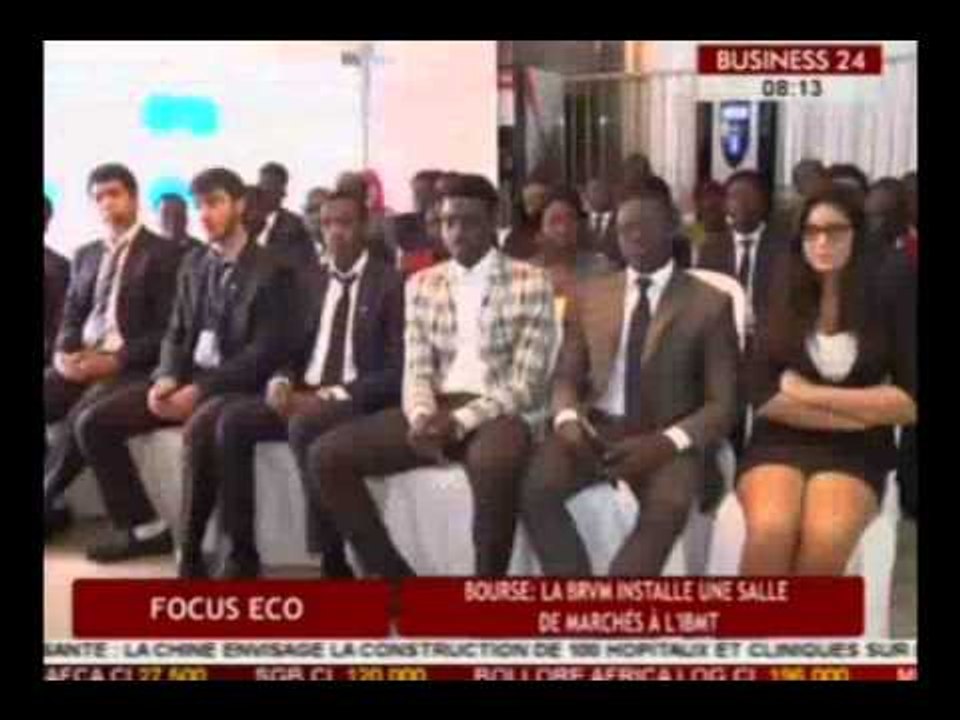 Business 24 / Focus Eco - Bourse : La BRVM installe une salle de marches a l'IBMT