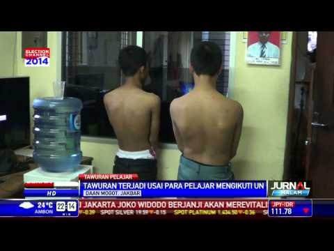 Belasan Senjata Tajam Disita Dalam Tawuran Pelajar