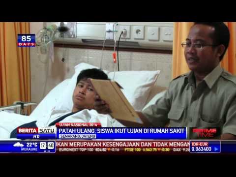 Alami Patah Tulang, Siswa Ikuti UN di Rumah Sakit