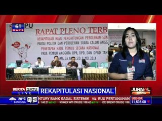 KPU Umumkan Hasil Rekapitulasi Suara Nasional Malam Ini