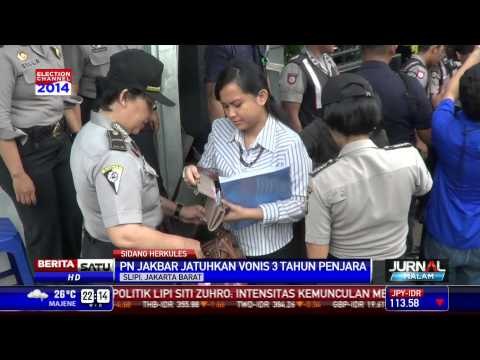 Hercules Divonis 3 Tahun Penjara