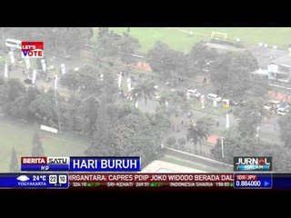 Pantauan Udara Bubaran Peringatan Hari Buruh