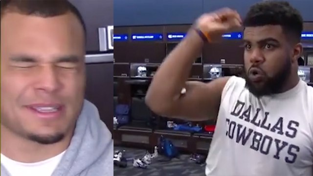 Ezekiel Elliott Throws Food At Dak Prescott During Press Conference