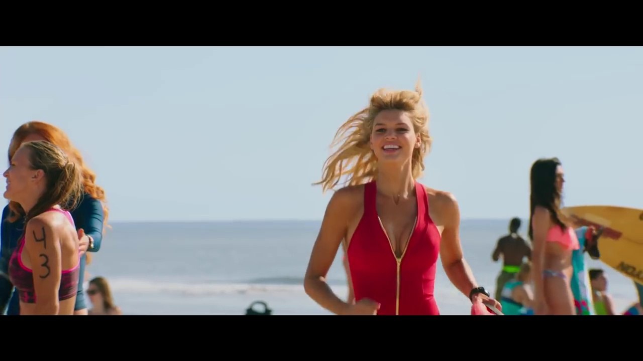 Baywatch Official Trailer Ready Charlotte Mckinney And Dwayne Johnson 