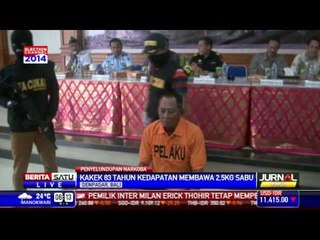 Kakek Kedapatan Bawa 2,5 Kg Sabu-sabu