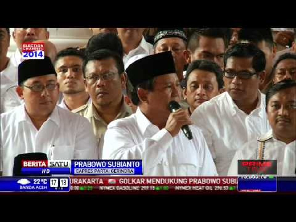 Pidato Prabowo Subianto Saat Deklarasi