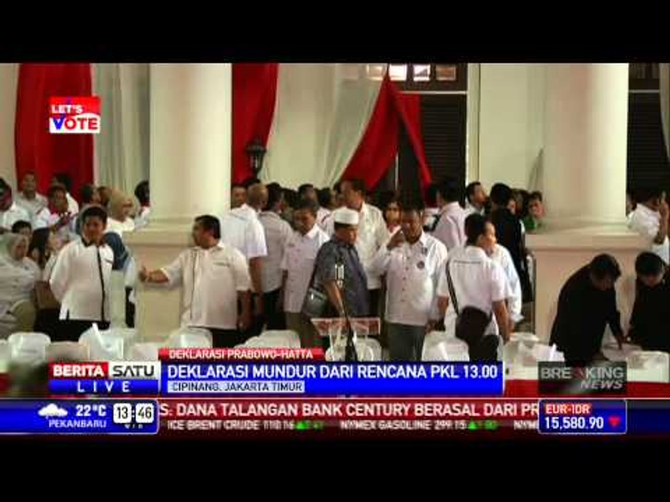 Deklarasi Prabowo-Hatta Mundur dari Rencana