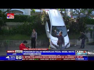 Niat Parkir, Mobil Meluncur dari Ketinggian 3 Meter