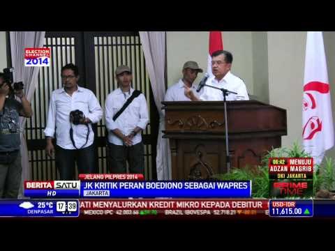 JK Nilai Boediono Kurang Bantu SBY Sebagai Wapres