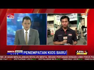 Hari Pertama Pedagang Pasar Senen Tempati TPS