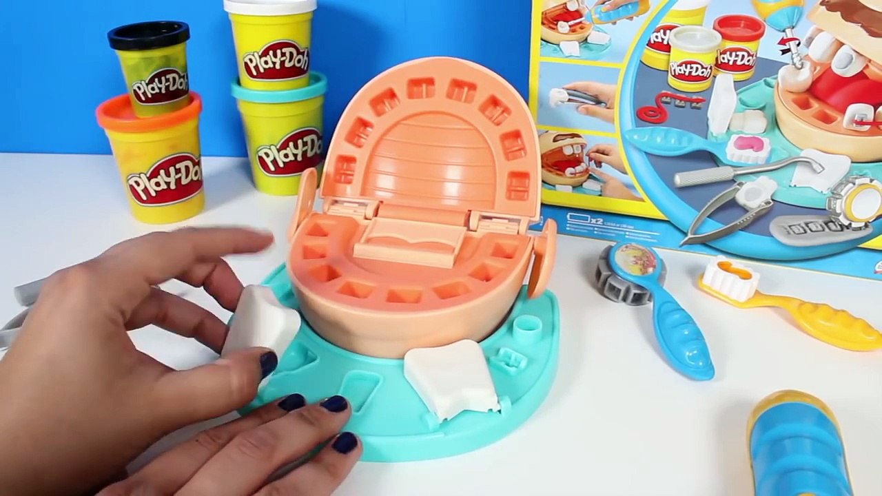 Play Doh Doctor Drill n Fill gets Braces Dentist Kit Play-Doh Juego de Dentista Bromista Brincalhão – Видео Dailymotion