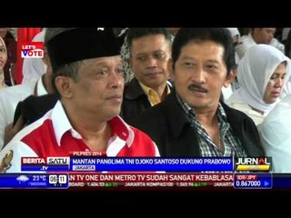 Mantan Panglima TNI Djoko Santoso Dukung Prabowo-Hatta