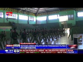 Linmas Dilatih Beladiri Antisipasi Kerusuhan di TPS