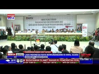 Rapat Pleno Pengundian Nomor Urut Capres