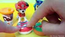 Paw Patrol PLAY-DOH Chase and Marshall share playdoh deserts cupcakes donuts