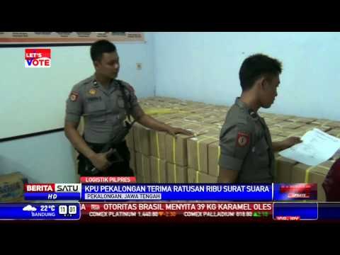 KPU Pekalongan Terima Ratusan Ribu Surat Suara Pilpres