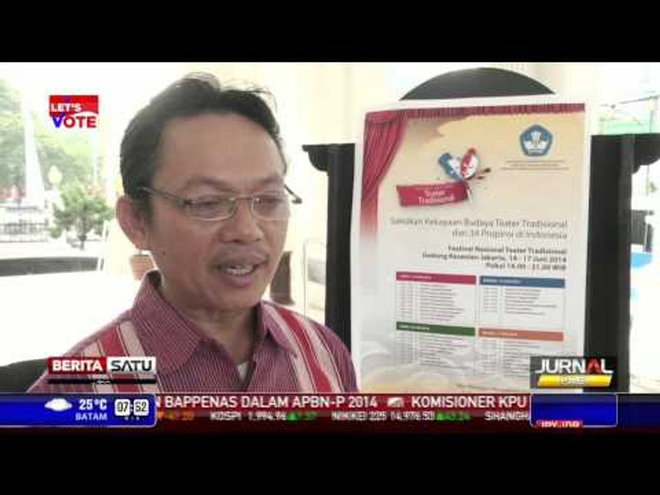 Festival Nasional Teater Tradisional Diikuti 510 Peserta
