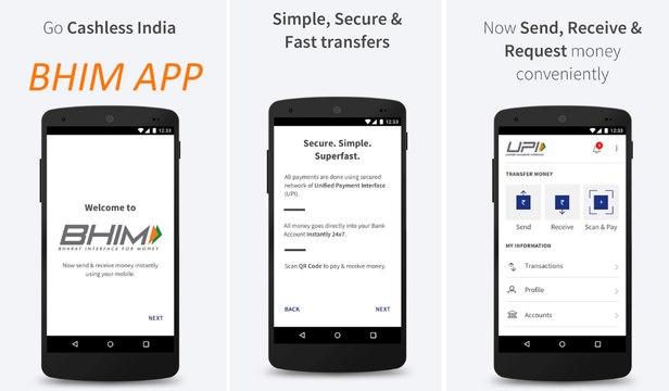 How to Use BHIM Apps. PM Narendra Modi Lunch in public for Caseles India.