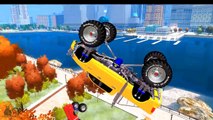 COLORS MONSTER TRUCK SPADERMAN COLORS SONGS FOR KIDS WITH ACTION NURSERY RHYMES