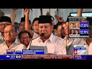 Prabowo Klaim Menang Versi Hitung Cepat
