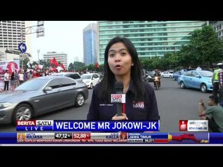 Relawan Jokowi-JK Rayakan Kemenangan di HI