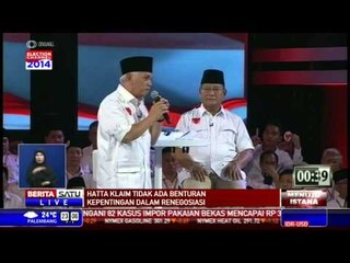 Debat Capres 2014: Sesi Tanya Jawab dan Pernyataan Penutup