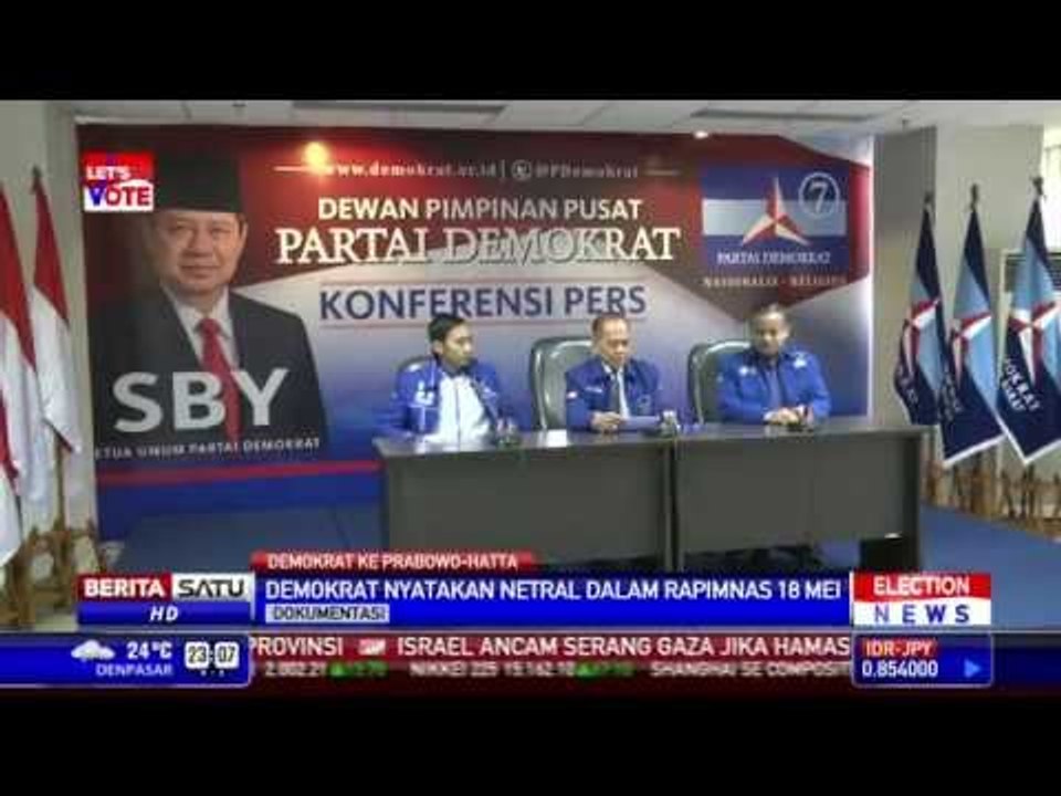 Demokrat Resmi Dukung Prabowo-Hatta