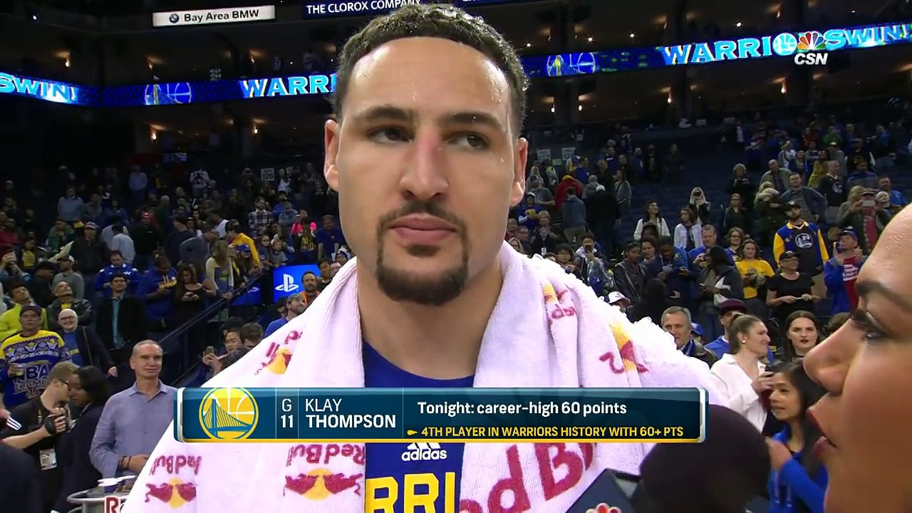 Klay Thompson Cools Down with Ice Shower From Stephen Curry _ 12.05.16-wbZuJybniLA