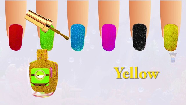 Learn Colors Learn Colors with Nail Arts Minions Colors for Kids Toddlers to Learn