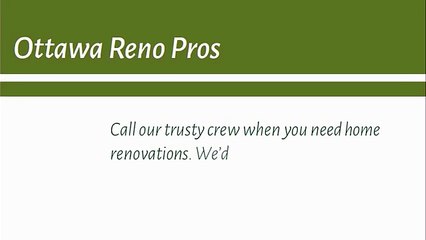 Ottawa home renovations