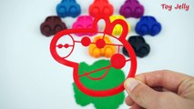 Learn Colors! Play Doh Peppa Pig Cars Molds Fun & Creative for Kids Nursery Rhymes