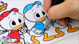 Disney DuckTales Coloring Book Huey Dewie Louie Scrooge McDuck Surprise Egg and Toy Collector SETC