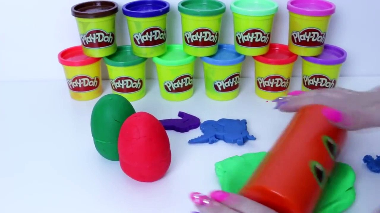 play doh diy modelling clay art with fun learning colours for kids