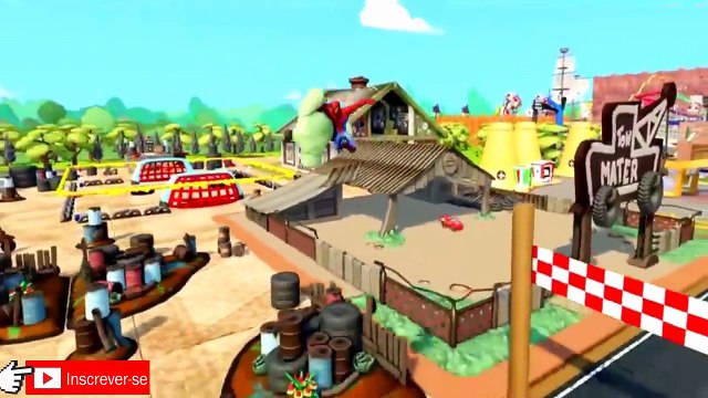 Homem Aranha Desenho Animado Em Portugues vs Homem Aranha vs hulk, Relâmpago McQueen