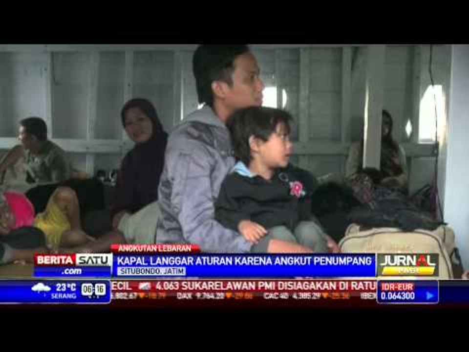 Kapal Barang Angkut Pemudik Ditahan