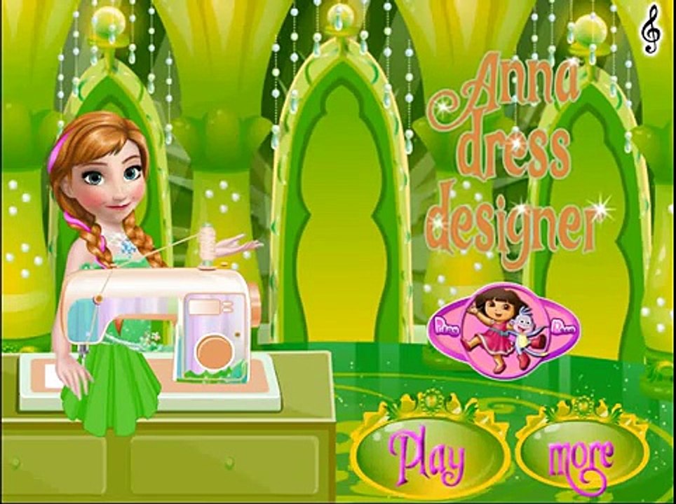 NEW Игры для детей—Disney Принцесса Анна платье—Мультик Онлайн видео игры для девочек