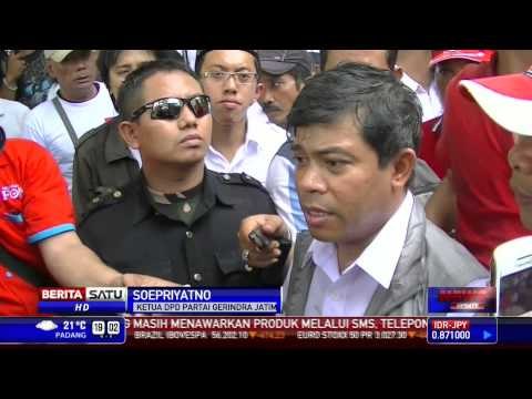 Demo di KPU Jatim Berunjuk Ricuh