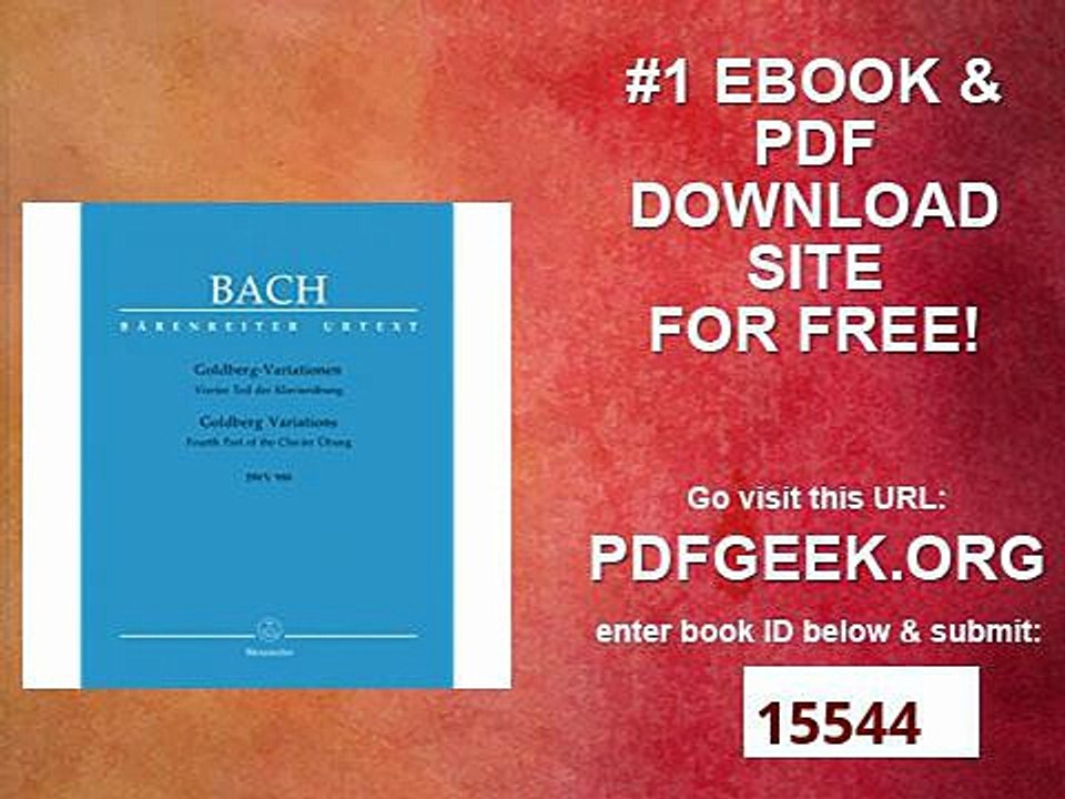 Goldberg-Variationen BWV 988