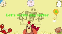 Write the letter A | Alphabet Writing lesson for children | The Singing Walrus