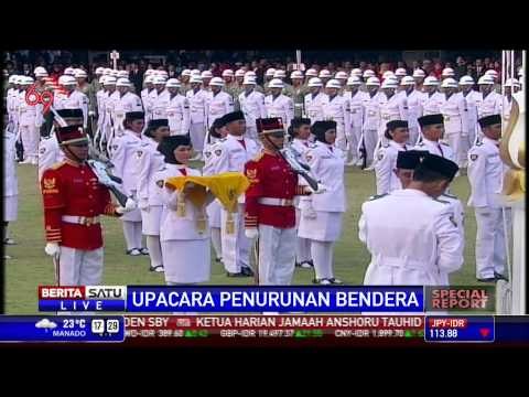 Upacara Penurunan Bendera Merah Putih