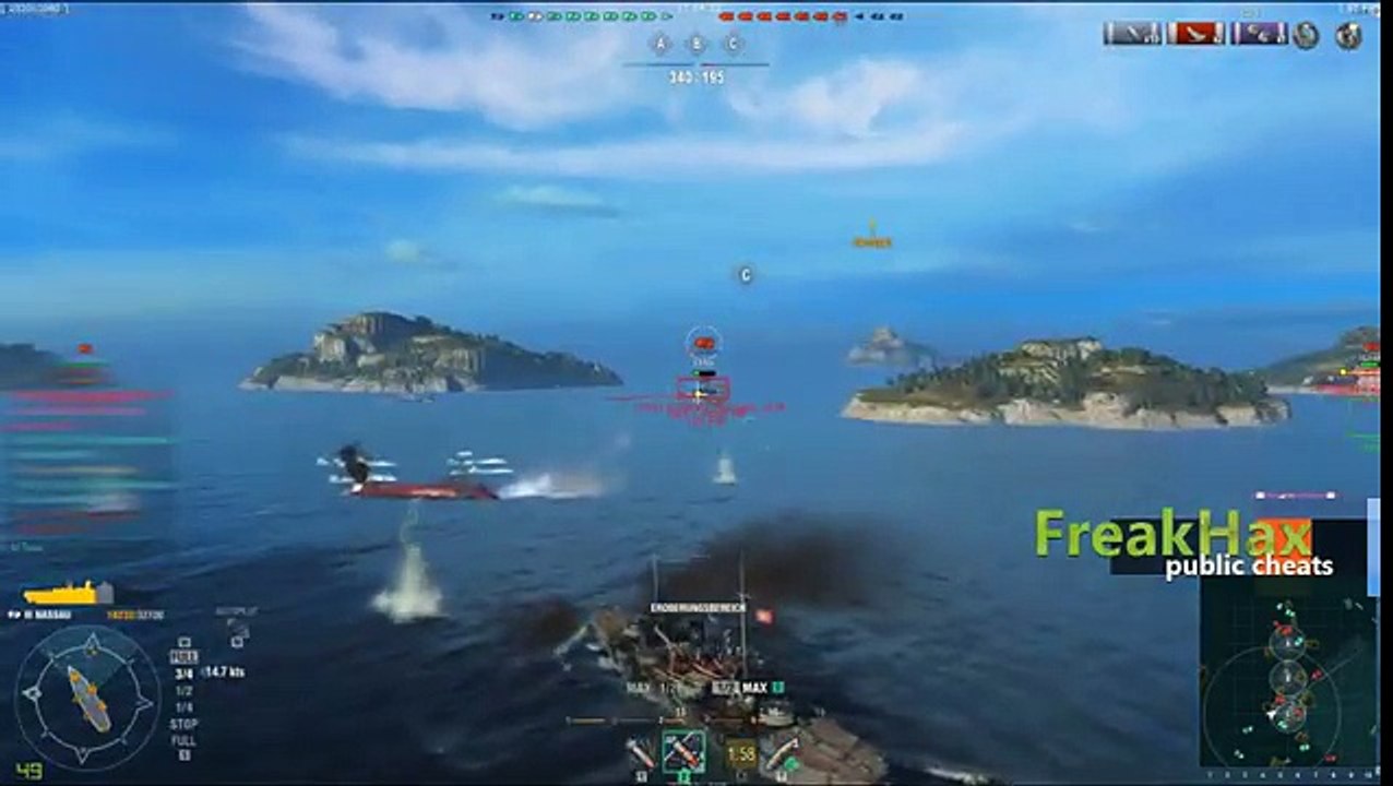 World of Warships Hacks Lock ON and ESP