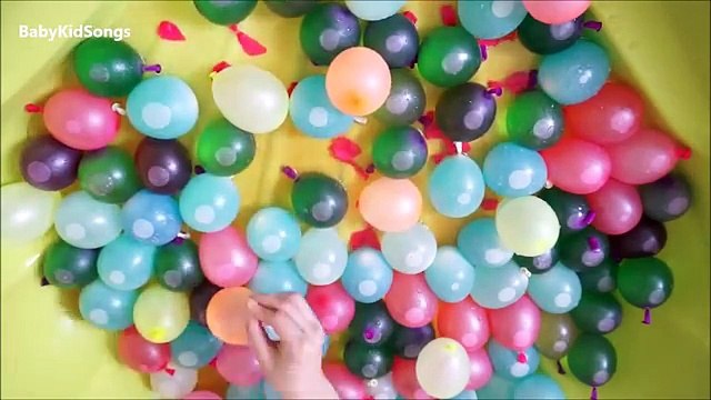 Lot Learn Colours Wet Balloons TOP Finger Colors Water Balloon Song Nursery Compilation
